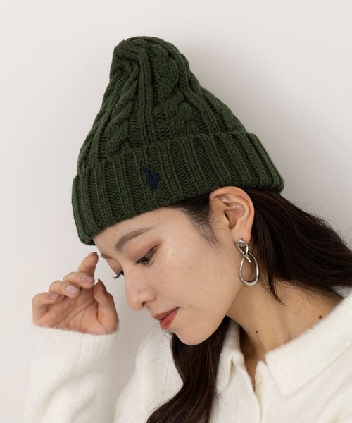 U.S. POLO ASSN. ニット帽 ニットキャップ 「U.S. ASSN.」ワンポイントロゴ ポニー刺繍 ビーニー BEANIE レディース メンズ - 画像 (4)