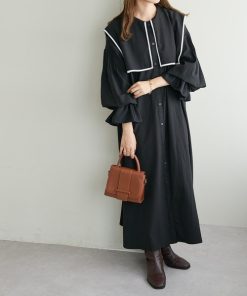 Discoat 「DISCOAT」 長袖ワンピース FREE ブラック レディース