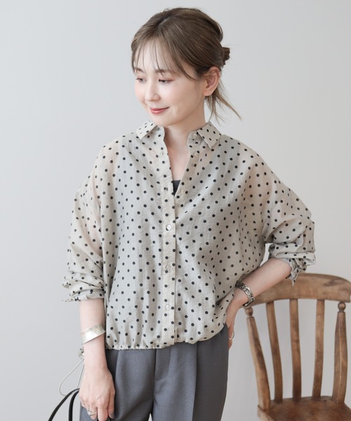 AMERICAN HOLIC 「AMERICAN HOLIC」 長袖シャツ M ピンクベージュ レディース