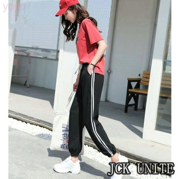 ジャージレディース春夏ジャージパンツラインパンツストレッチスポーツカジュアルダンス服装