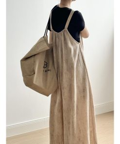 オールインワン リズデイズ サロペット レディース カットオフ セルフカット 裾カット アコーディオン プリーツ ワイドパンツ ボトムス パンツ