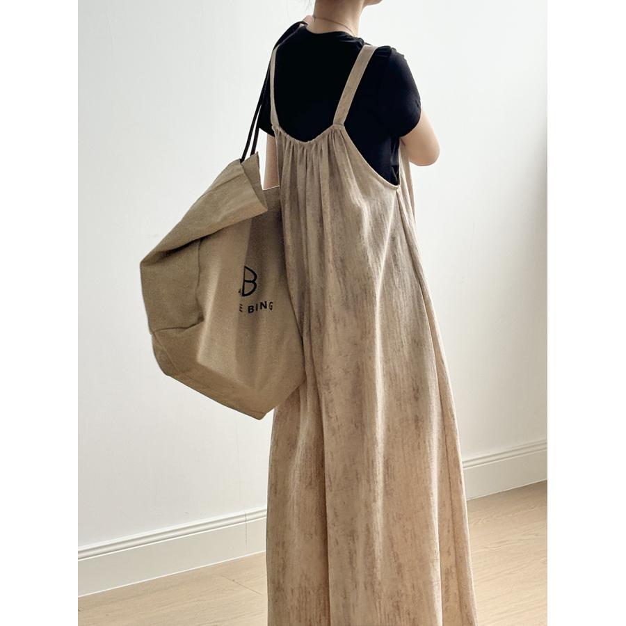 オールインワン リズデイズ サロペット レディース カットオフ セルフカット 裾カット アコーディオン プリーツ ワイドパンツ ボトムス パンツ