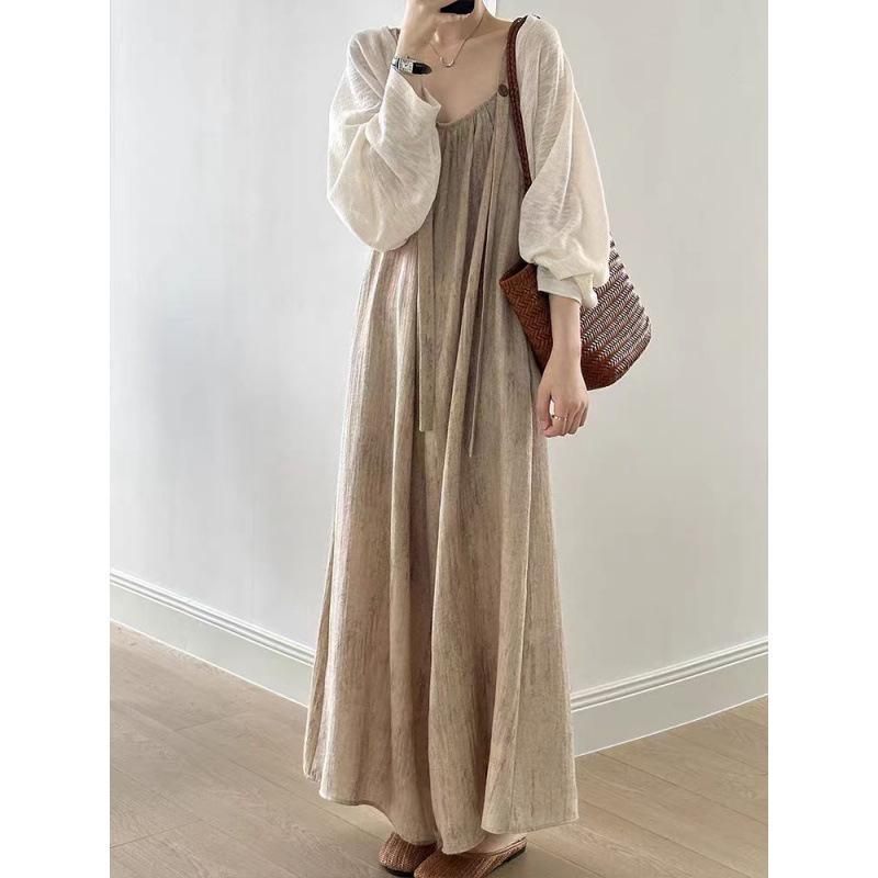 オールインワン リズデイズ サロペット レディース カットオフ セルフカット 裾カット アコーディオン プリーツ ワイドパンツ ボトムス パンツ - 画像 (5)