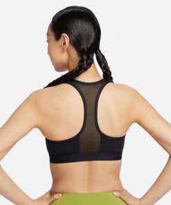 NIKE ナイキ レディース スポーツブラ ウィメンズ DF スウッシュ PDED フルジップ ブラ FN2732 010 スポーツウェア ヨガウェア ： ブラック