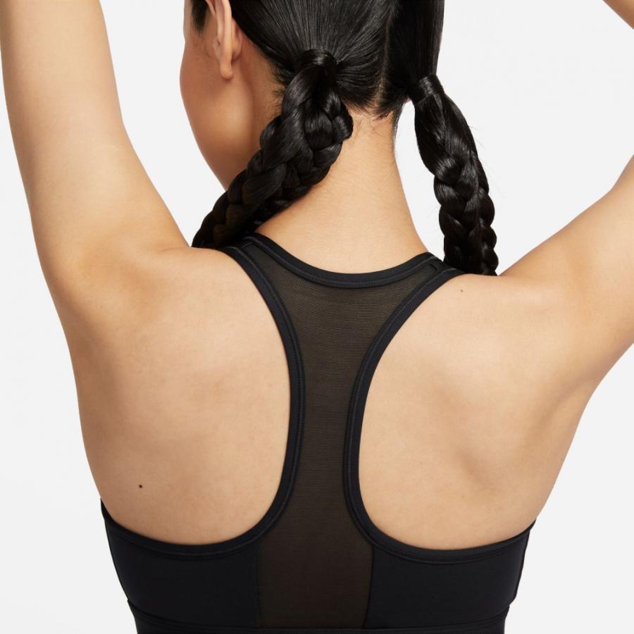 NIKE ナイキ レディース スポーツブラ ウィメンズ DF スウッシュ PDED フルジップ ブラ FN2732 010 スポーツウェア ヨガウェア : ブラック - 画像 (4)