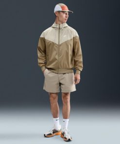 NIKE ナイキ メンズ ウインドフルジップ ウーヴン LND WR フーディ ジャケット DA0002 297 スポーツウェア : ベージュ