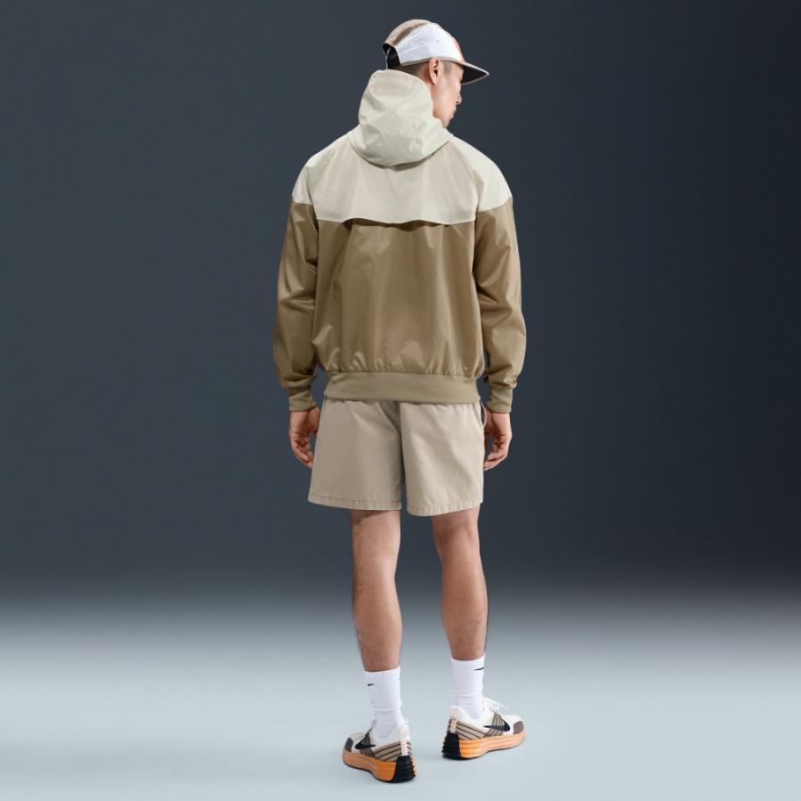 NIKE ナイキ メンズ ウインドフルジップ ウーヴン LND WR フーディ ジャケット DA0002 297 スポーツウェア : ベージュ - 画像 (2)