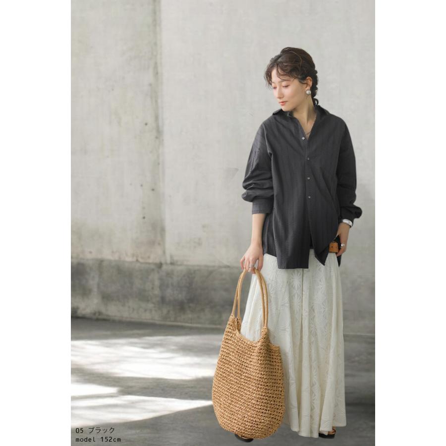 antiqua インド綿 ストライプシャツ シャツ レディース 送料無料・メール便不可 - 画像 (3)