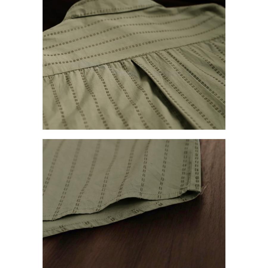 antiqua インド綿 ストライプシャツ シャツ レディース 送料無料・メール便不可 - 画像 (8)