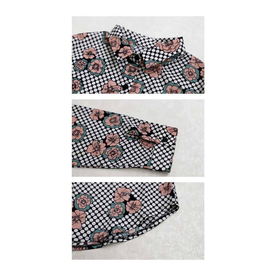 antiqua レトロフラワーシャツ シャツ レディース トップス 長袖 送料無料・80ptメール便可 - 画像 (5)