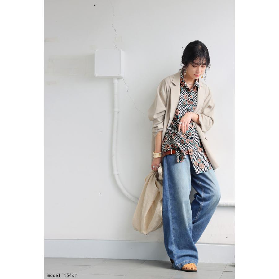 antiqua レトロフラワーシャツ シャツ レディース トップス 長袖 送料無料・80ptメール便可 - 画像 (9)