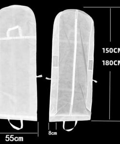 ドレスバッグ ドレスカバー 機内 持ち込み 衣装 持ち運び 150cm 180cm ブラック ホワイト レッド 不織布 バッグ ロング ドレス  ...