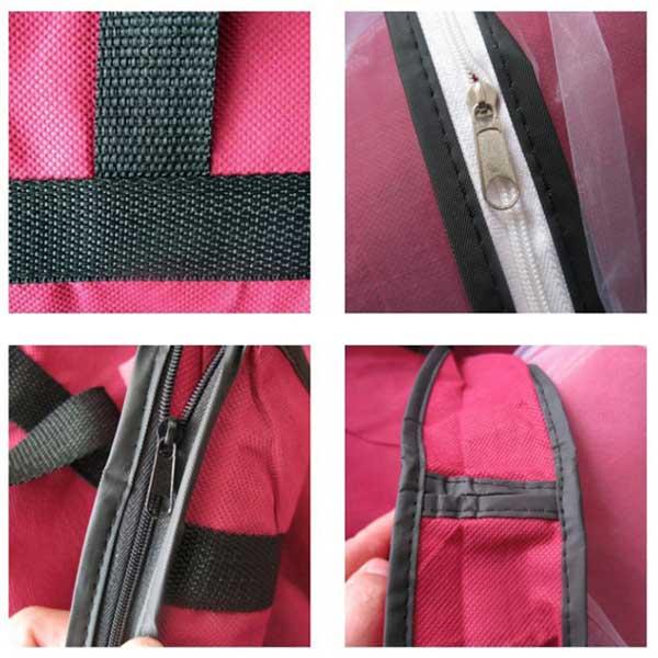 ドレスバッグ ドレスカバー 機内 持ち込み 衣装 持ち運び 150cm 180cm ブラック ホワイト レッド 不織布 バッグ ロング ドレス ... - 画像 (3)