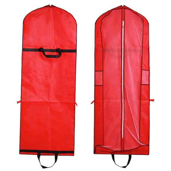 ドレスバッグ ドレスカバー 機内 持ち込み 衣装 持ち運び 150cm 180cm ブラック ホワイト レッド 不織布 バッグ ロング ドレス ... - 画像 (6)