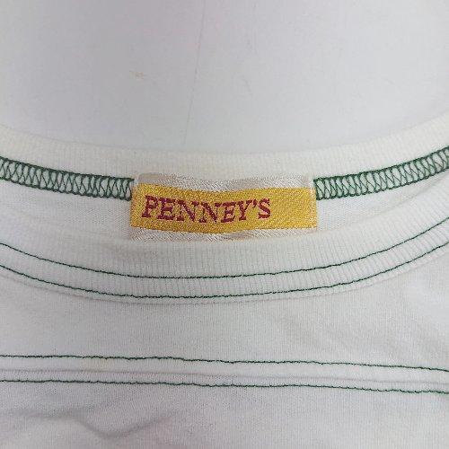 ◇ ⊂ PENNEYS ぺニーズ コットン100% 五分袖 Tシャツ サイズF ホワイト系 レディース E - 画像 (2)