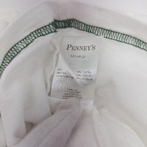 ◇ ⊂ PENNEYS ぺニーズ コットン100% 五分袖 Tシャツ サイズF ホワイト系 レディース E - 画像 (4)