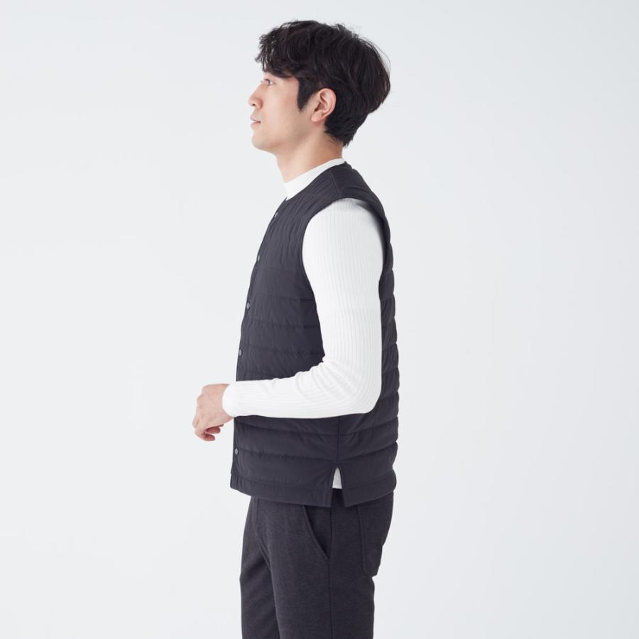 BODY WILD グンゼ キルティングベスト メンズ 秋冬 中綿 吸湿発熱 保温 キルト ジレ 中綿ベスト 暖かい あったか アウトドア ボディワイルド M〜L - 画像 (5)