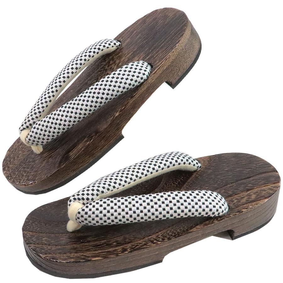 桐下駄 女性用 -30- 茶焼桐 右近型 24.5cm/Free-Size - 画像 (3)