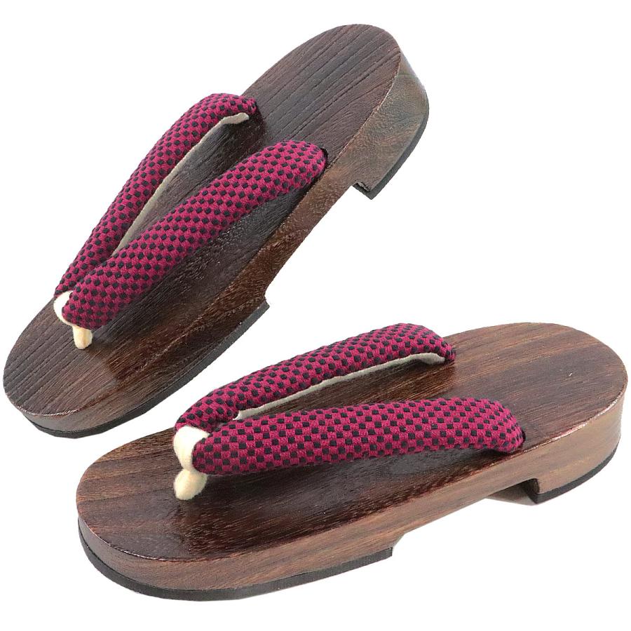 桐下駄 女性用 -30- 茶焼桐 右近型 24.5cm/Free-Size - 画像 (4)