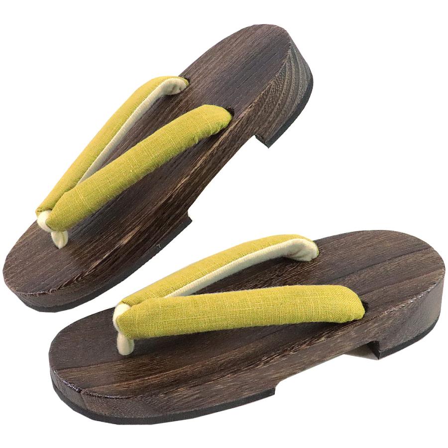 桐下駄 女性用 -30- 茶焼桐 右近型 24.5cm/Free-Size - 画像 (7)