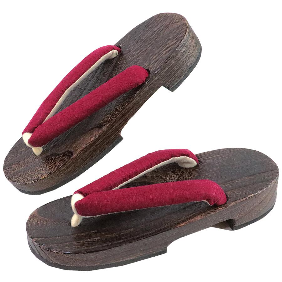 桐下駄 女性用 -30- 茶焼桐 右近型 24.5cm/Free-Size - 画像 (8)