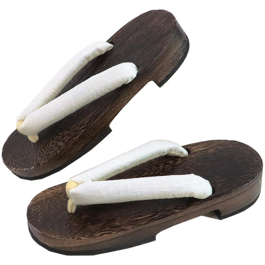 桐下駄 女性用 -30- 茶焼桐 右近型 24.5cm/Free-Size - 画像 (9)