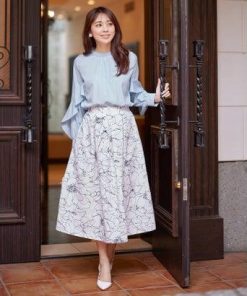 alotta フリル袖プチハイネックブラウス