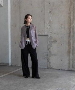 アドティエ ad thie 【2024AW新作】オーバーサイズ シアージャケット (ブラック)