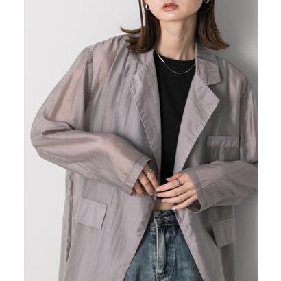 アドティエ ad thie 【2024AW新作】オーバーサイズ シアージャケット (ブラック) - 画像 (7)