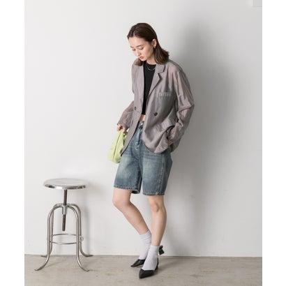 アドティエ ad thie 【2024AW新作】オーバーサイズ シアージャケット (ブラック) - 画像 (9)