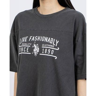 U.S. POLO ASSN. ユーエスポロアッスン U.S.POLO ピグメント プリントTシャツ (パープル) - 画像 (7)