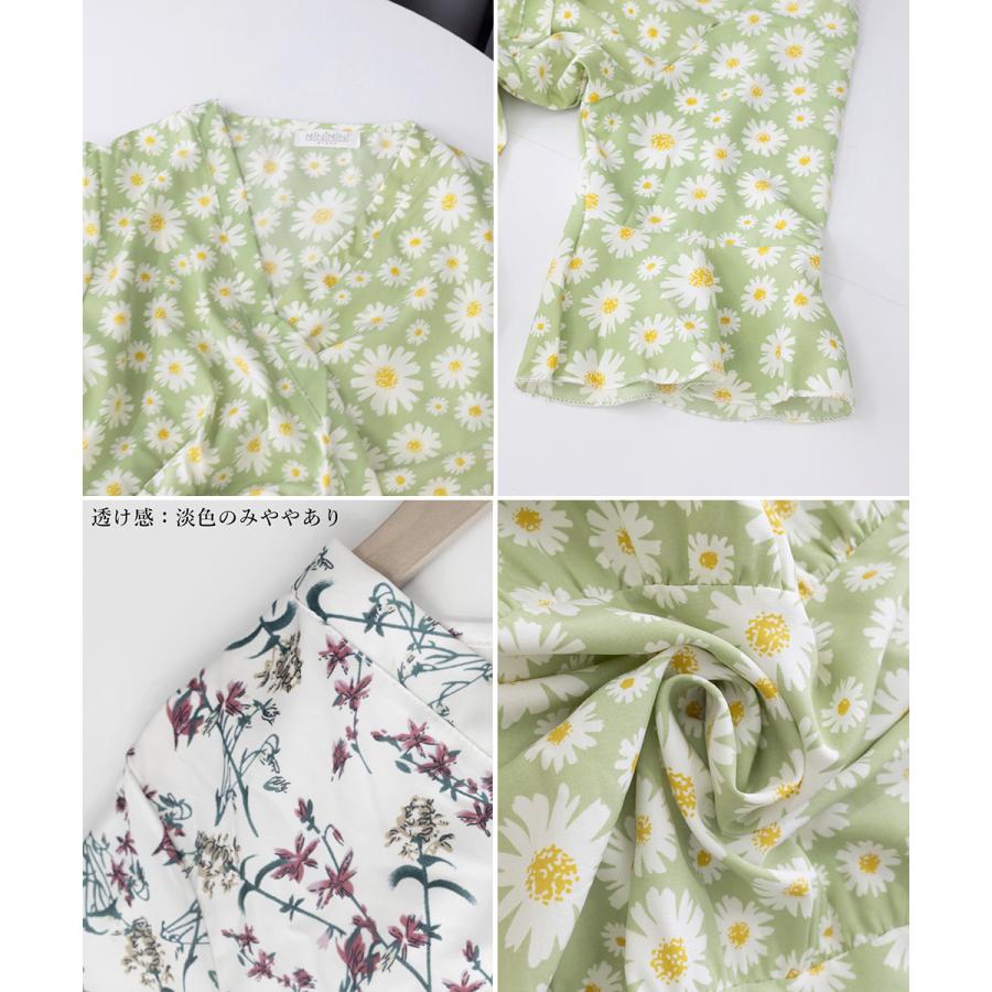 miniministore 花柄ワンピース5分袖ティアードワンピース【ゆうパケット】 - 画像 (3)