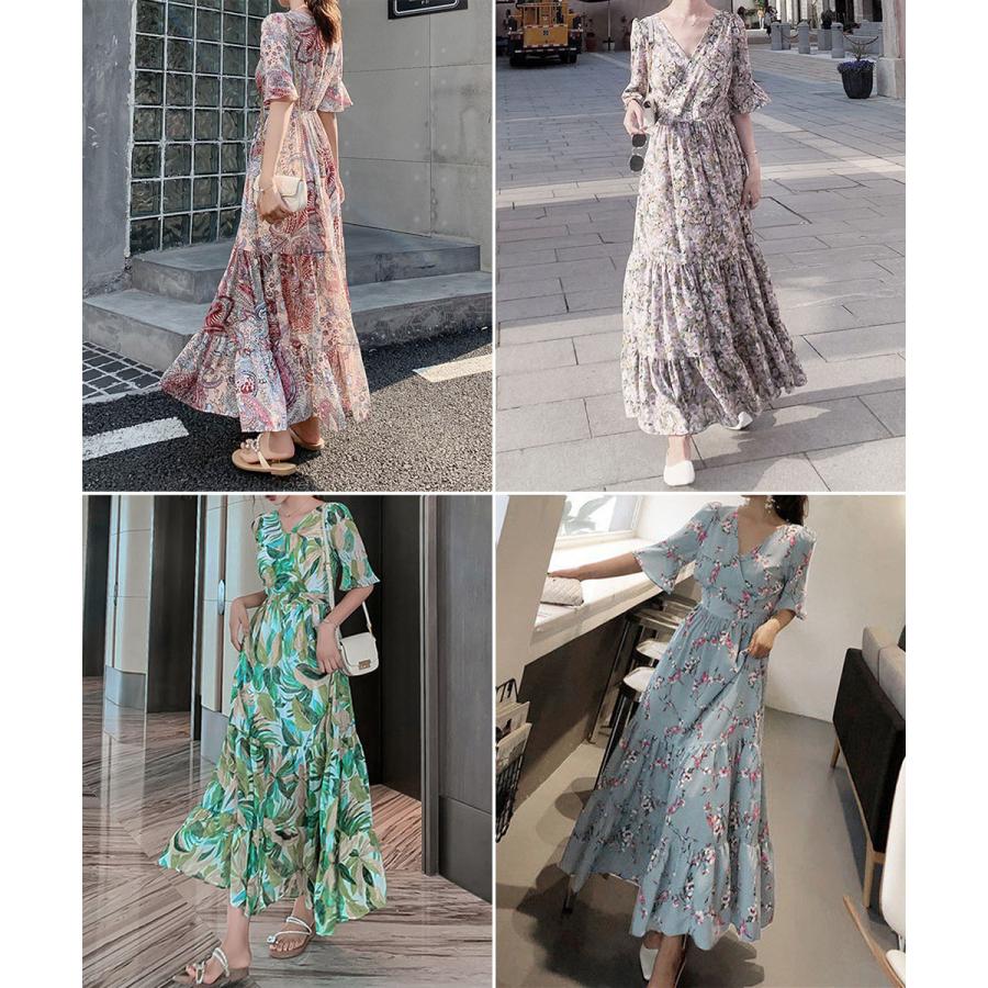 miniministore 花柄ワンピース5分袖ティアードワンピース【ゆうパケット】 - 画像 (7)