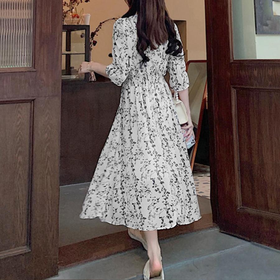 miniministore 花柄 フレアワンピース春夏カシュクール風【ゆうパケット可】ポイント利用 - 画像 (9)