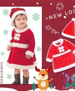 サンタ コスプレ サンタクロース コスチューム 衣装 子供服 キッズ こども用 赤ちゃん 子供用 女の子 男の子 クリスマス パーティー