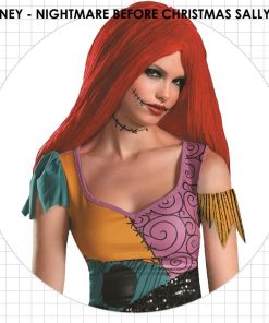 Disney コスチューム ナイトメアー・ビフォア・クリスマス サリー ウィッグ付き 165-175cm 大きい 衣装 大人 プラス 海外 Disguise 29328