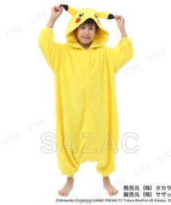 コスプレ 仮装 ハロウィン 衣装 コスチューム 子ども用 SAZAC(サザック) フリース着ぐるみ ポケモン ピカチュウ 子供用 130