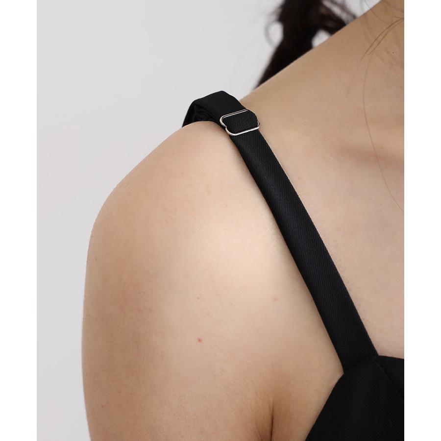 atlo キャミワンピース チュール Aライン ワンピース パーティードレス オケージョン 大きいサイズ 結婚式 小柄 かっこいい - 画像 (3)