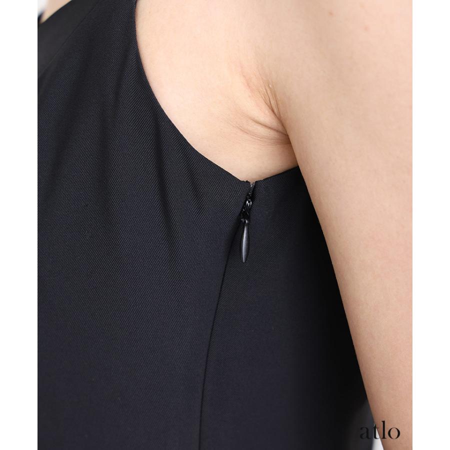 atlo キャミワンピース チュール Aライン ワンピース パーティードレス オケージョン 大きいサイズ 結婚式 小柄 かっこいい - 画像 (4)