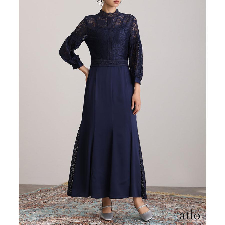 atlo パーティードレス ワンピース 結婚式 大きいサイズ ドレス 体型カバー フォーマルドレス 小さいサイズ フォーマル お呼ばれ 顔合わせ 上品 小柄 韓国 20代 30代 - 画像 (4)