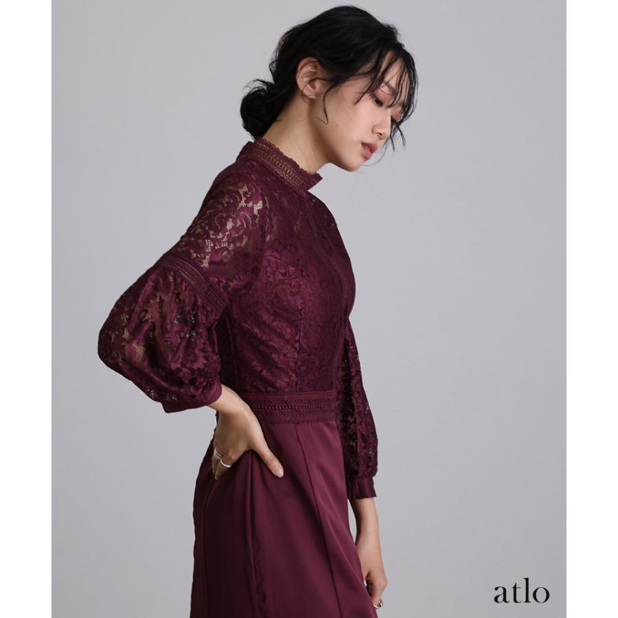 atlo パーティードレス ワンピース 結婚式 大きいサイズ ドレス 体型カバー フォーマルドレス 小さいサイズ フォーマル お呼ばれ 顔合わせ 上品 小柄 韓国 20代 30代 - 画像 (9)