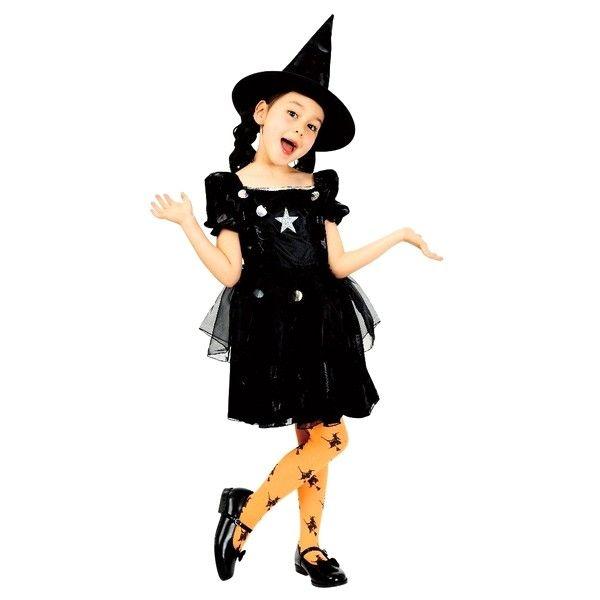 ハロウィン コスプレ 魔女 衣装 キッズ 2点セット 120 140 サイズ 子供用 ワンピース コスチューム ウィッチ 送料無料 hw000062 - 画像 (4)
