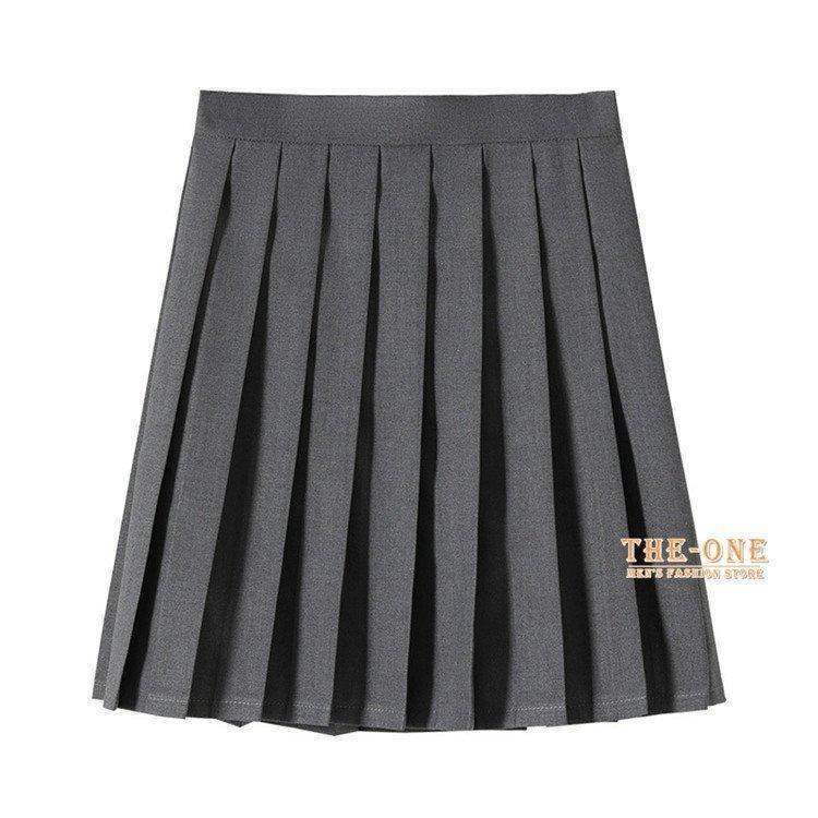 セーラー服 正統派 制服 女子高生 通学 学生 中学 グレー 白 半袖 長袖 セットアップ 単品 ブラウス プリーツスカート - 画像 (7)