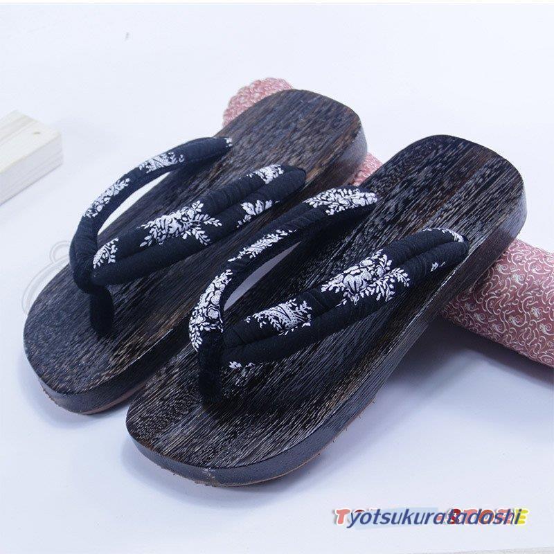 下駄 レディース メンズ 花柄 和柄 浴衣向け 和服 夏用 桐下駄 カップル 靴 スリッパ サンダル 和装小物 花火大会 夏祭り きれいめ おしゃれ - 画像 (2)