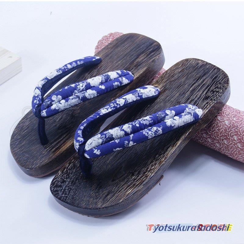 下駄 レディース メンズ 花柄 和柄 浴衣向け 和服 夏用 桐下駄 カップル 靴 スリッパ サンダル 和装小物 花火大会 夏祭り きれいめ おしゃれ - 画像 (3)